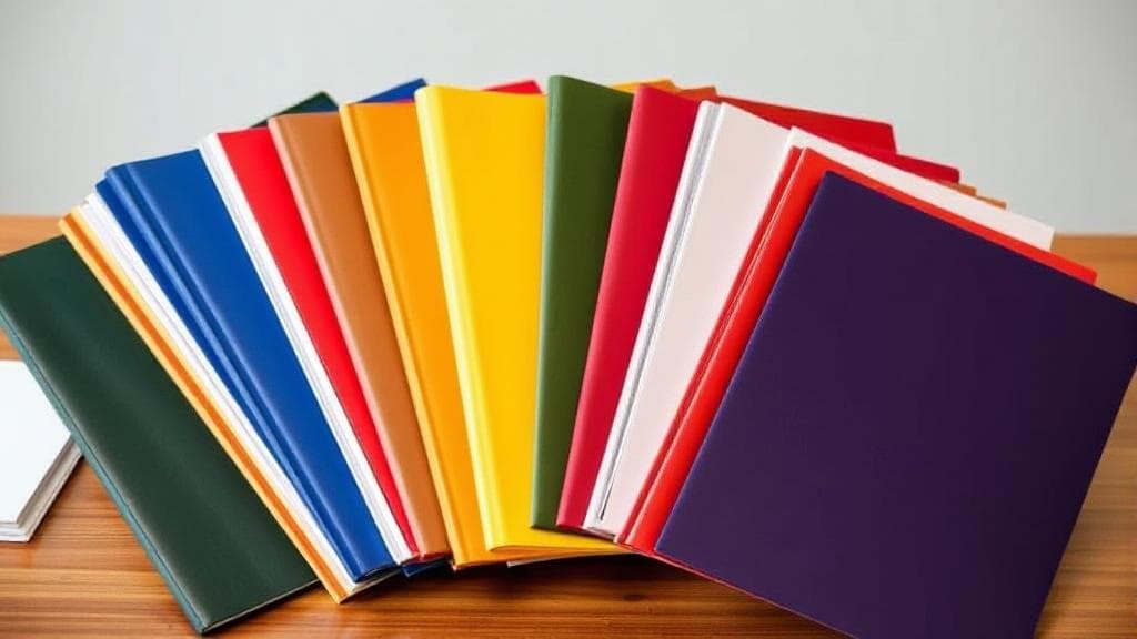 A diverse group of graduate school application folders fanned out on a desk, symbolizing the decision-making process.