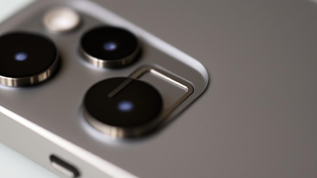 A close-up image of an iPhone 14 with a focus on the SIM card slot area, highlighting its presence or absence.