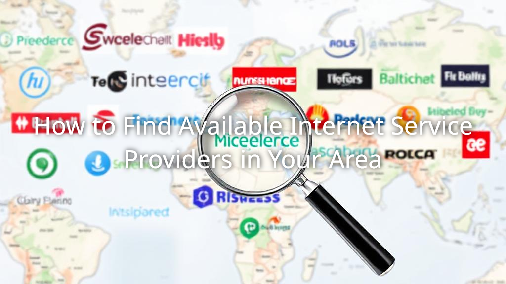 Find Available Internet