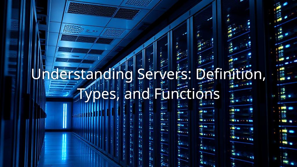 Understanding Servers: Definition, Types, and Functions